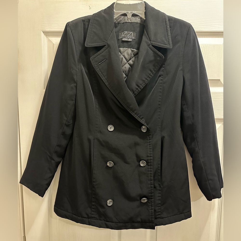 Izzy Sportswear Pea Coat - Black - Small